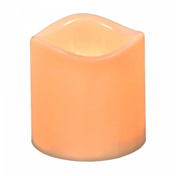 Свеча "Классика" цилиндр светодиодная, 7,5*7,5 см, без батареек /48