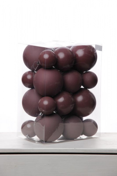 Набор шаров 6, 8, 10 СМ пластик, матовый/глянцевый цвет 259/260/261/262, 24шт Набор шаров 6, 8, 10 СМ пластик, матовый/глянцевый цвет 259/260/261/262, 24шт