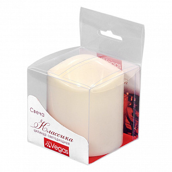 Свеча "Классика" цилиндр светодиодная, 7,5*11,5 см, без батареек /24