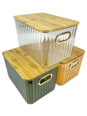 Контейнер для хранения пластиковый с крышкой 26*18.5*16.2