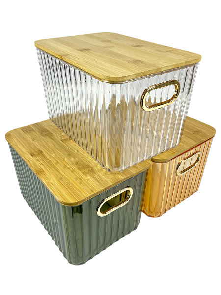 Контейнер для хранения пластиковый с крышкой 26*18.5*16.2