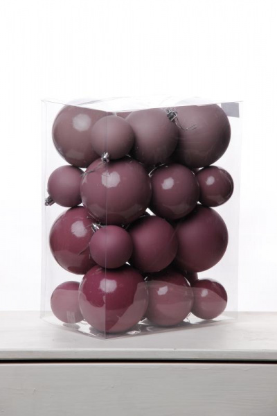 Набор шаров 6, 8, 10 СМ пластик, матовый/глянцевый цвет 210/211/212/213, 24шт Набор шаров 6, 8, 10 СМ пластик, матовый/глянцевый цвет 210/211/212/213, 24шт