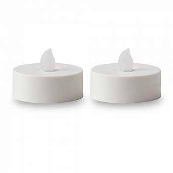 Свеча "Классика" чайная светодиодная, 3,8*4 см, 2 шт, с батарейкой /60