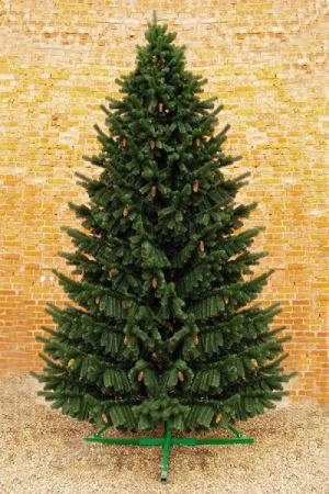 55250 Ель интерьерная Лесная pvc с шишками 2,5м