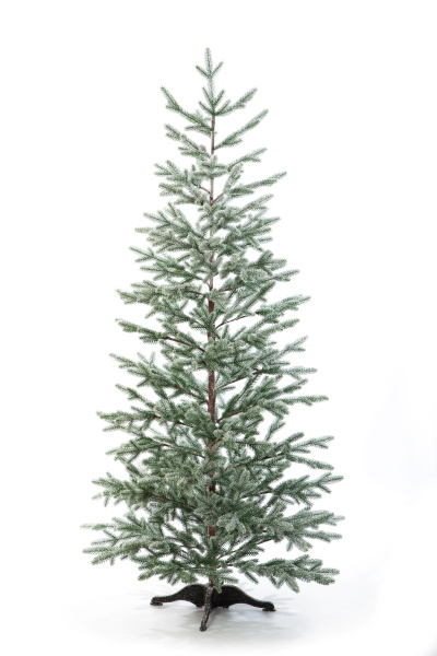 Эта утонченная и стройная красавица - вдохновение для вашего праздника. Выполнена из 100% литых веток. А ствол укутан коричневой нитью по всей длине. Такое сочетание цветов придает ей особого шарма и натуральности.На ели потрясающе искрится снег. Будто т