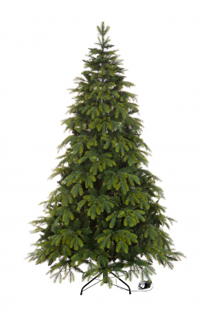 Ель ВЛАСТА зеленая с вплетенной гирляндой