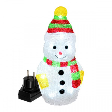 Фигура "Снеговик" акриловая, 16 холодных LED, 10,5*9*20 см, 3 V /12 /6