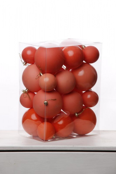 Набор шаров 6, 8, 10 СМ пластик, матовый/глянцевый цвет 50/51/52/53, 24шт Набор шаров 6, 8, 10 СМ пластик, матовый/глянцевый цвет 50/51/52/53, 24шт