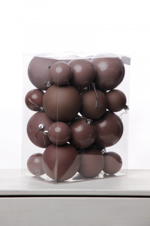 Набор шаров 6, 8, 10 СМ пластик, матовый/глянцевый цвет 154/155/156/157, 24шт Набор шаров 6, 8, 10 СМ пластик, матовый/глянцевый цвет 154/155/156/157, 24шт